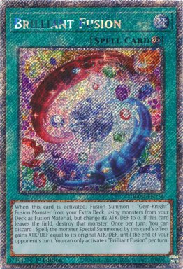 Brilliant Fusion - RA04-EN254 - Platinum Secret Rare 1st Edition