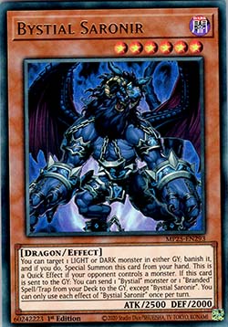 Bystial Saronir - MP25-EN293 - Ultra Rare 1st Edition