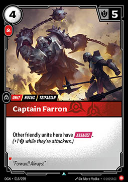 Captain Farron - 015/298 - Uncommon