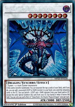 Chaos Ruler, the Chaotic Magical Dragon - MP25-EN150 - Prismatic Secret Rare 1st Edition