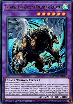 Chimera the King of Phantom Beasts - MAMO-EN074 - Ultra Rare 1st Edition