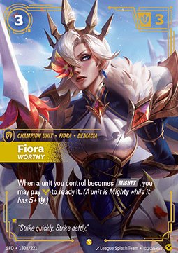 (Chinese) Fiora, Worthy (V.2) 180a/221 - Showcase