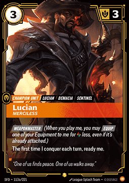 (Chinese) Lucian, Merciless (V.2) 113a/221 - Showcase