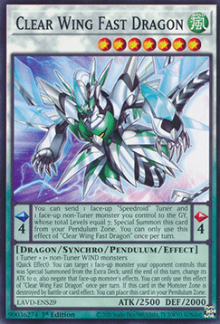 Clear Wing Fast Dragon - LAVD-ENS29 - Common 1st Edition