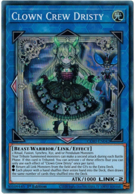 Clown Crew Dristy - CORI-EN042 - Super Rare 1st Edition