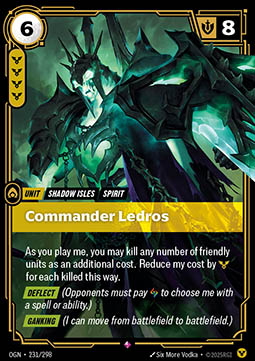 Commander Ledros - 231/298 - Rare