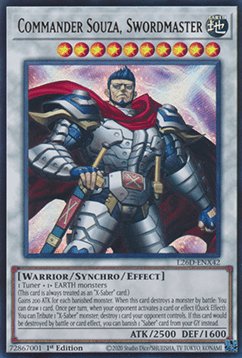Commander Souza, Swordmaster - L26D-ENX42 - Ultra Rare 1st Edition