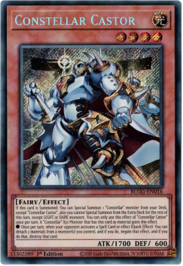 Constellar Castor - BLGG-EN016 - Secret Rare 1st Edition