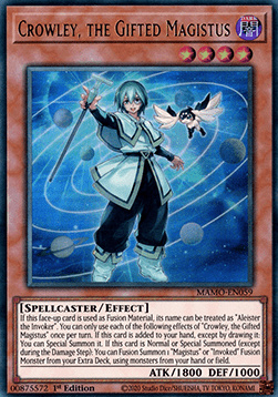 Crowley, the Gifted Magistus - MAMO-EN059 - Ultra Rare 1st Edition