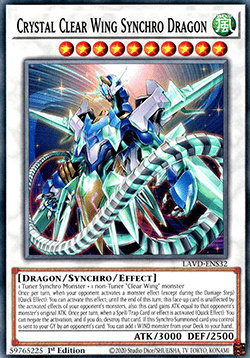 Crystal Clear Wing Synchro Dragon - LAVD-ENS32 - Common 1st Edition