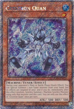 Crystron Quan - RA04-EN021 - Platinum Secret Rare 1st Edition