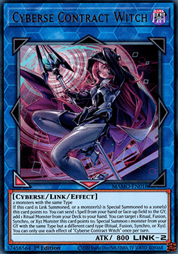 Cyberse Contract Witch - MAMO-EN018 - Ultra Rare 1st Edition