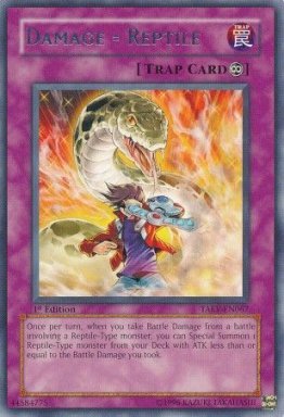 Damage = Reptile - TAEV-EN067 - Rare  - 1st Edition