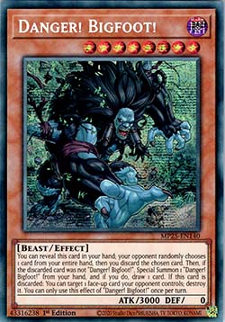 Danger! Bigfoot! - MP25-EN140 - Prismatic Secret Rare 1st Edition