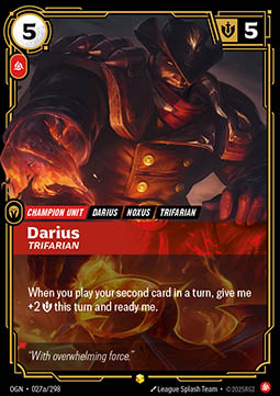 Darius, Trifarian - 027a/298 - Showcase