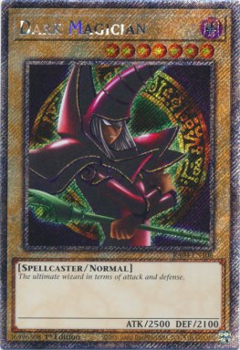 thumbnail interactive-video image 1 of Dark Magician 9th Art 1st Edition – Platinum Secret Rare RA04-EN106 (Yu-Gi-Oh! TCG) 1 of 2