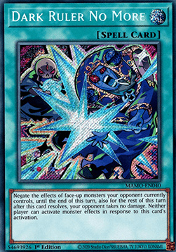 Dark Ruler No More(New artwork) - MAMO-EN040 - Secret Rare 1st Edition