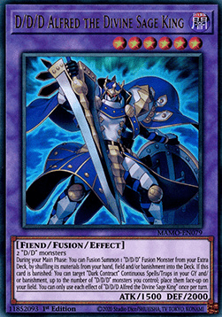 D/D/D Alfred the Divine Sage King - MAMO-EN079 - Ultra Rare 1st Edition