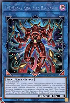 D/D/D Sky King Zeus Ragnarok - DOOD-EN049 - Secret Rare 1st Edition