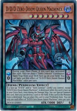 D/D/D Zero Doom Queen Machinex - DOOD-EN003 - Ultra Rare 1st Edition