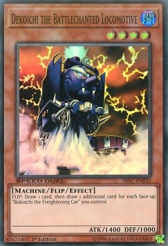 Dekoichi the Battlechanted Locomotive - SBSC-EN032- Super rare 1st Edition