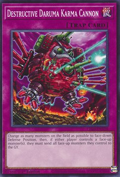 Destructive Daruma Karma Cannon - L26D-ENX28 - Common 1st Edition