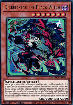 Diabellstar the Black Witch(New artwork) - MAMO-EN032 - Ultra Rare 1st Edition