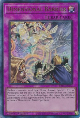 Dimensional Barrier - RA01-EN072 - Ultimate Rare 1st Edition
