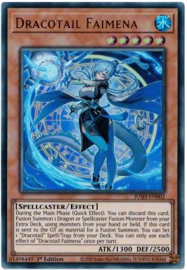 Dracotail Faimena - JUSH-EN002 - Ultra Rare 1st Edition