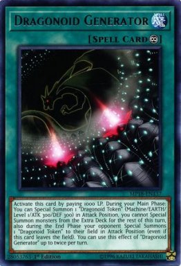 Dragonoid Generator - MP18-EN137 - Rare 1st Edition