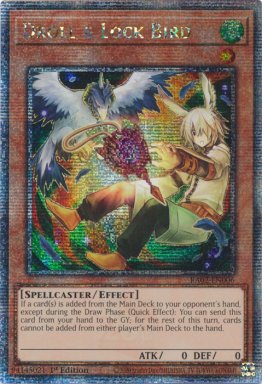 Droll & Lock Bird(alternate art) - RA02-EN006 Quarter Century Secret Rare 1st Edition
