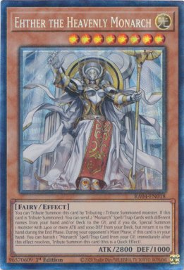 Ehther the Heavenly Monarch - RA04-EN018 - Collector's Rare 1st Edition