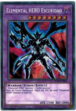 Elemental HERO Escuridao - BLAR-EN056 - Secret Rare 1st Edition
