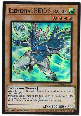 Elemental Hero Stratos (alternate Art) : Mago-en004 - Premium Gold Rare 