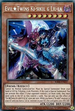 Evil★Twins Ki-sikil & Lil-la - RA04-EN037 - Collector's Rare 1st Edition