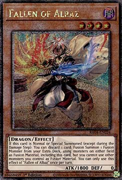 Fallen of Albaz (new artwork) - RA04-EN034 - Quarter Century Secret Rare 1st Edition