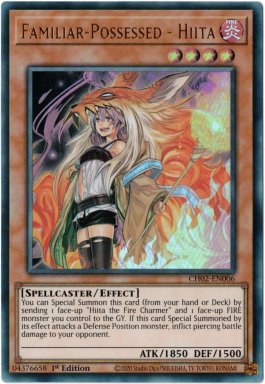 Familiar-Possessed - Hiita (alternate artwork) - CH02-EN006 - Ultra Rare 1st Edition