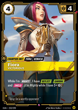 Fiora, Victorious - 232/298 - Rare