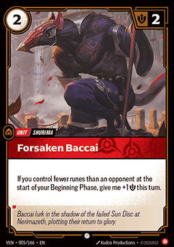 Forsaken Baccai - 005/166 - Common