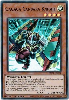 Gagaga Ganbara Knight - DUAD-EN002 - Super Rare 1st Edition
