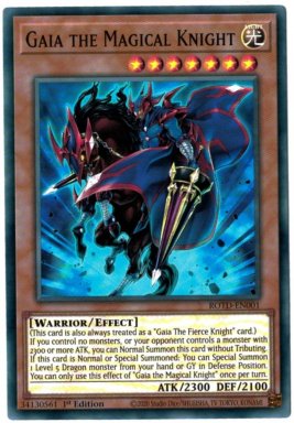 Gaia the Magical Knight - ROTD-EN001 - Super Rare 1st Edition - Yu