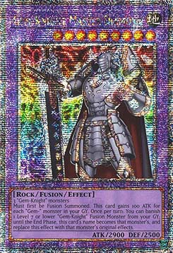 Gem-Knight Master Diamond - RA04-EN178 - Quarter Century Secret Rare 1st Edition