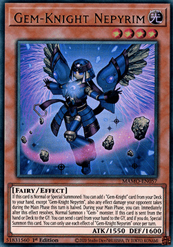 Gem-Knight Nepyrim - MAMO-EN057 - Ultra Rare 1st Edition