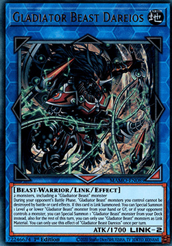 Gladiator Beast Dareios - MAMO-EN089 - Ultra Rare 1st Edition