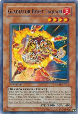 Gladiator Beast Laquari - GLAS-EN021 - Rare  - 1st Edition