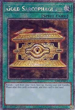Gold Sarcophagus - RA02-EN052 - Platinum Secret Rare 1st Edition