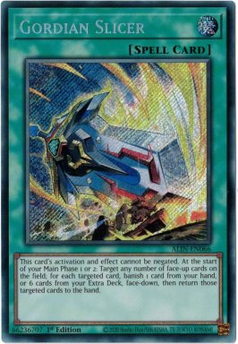 Gordian Slicer - ALIN-EN066 - Secret Rare 1st Edition