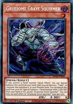 Gruesome Grave Squirmer - MP25-EN065 - Prismatic Secret Rare 1st Edition
