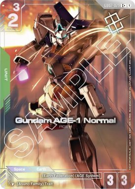 Gundam AGE-1 Normal - Gundam Promotional Cards - Winner - GD02-029 - Foil