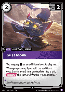 Gust Monk  - 101/166 - Uncommon